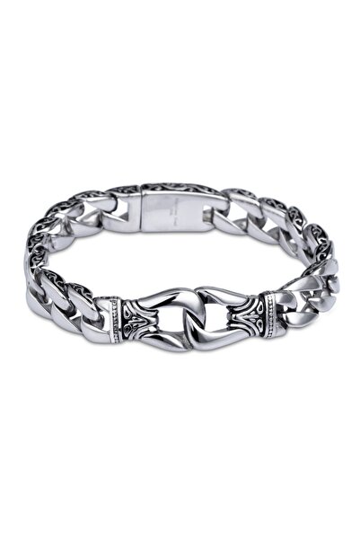 Choice Silver Men's Punk Silver Color Bracelet Stainless Steel Hypoallergenic...