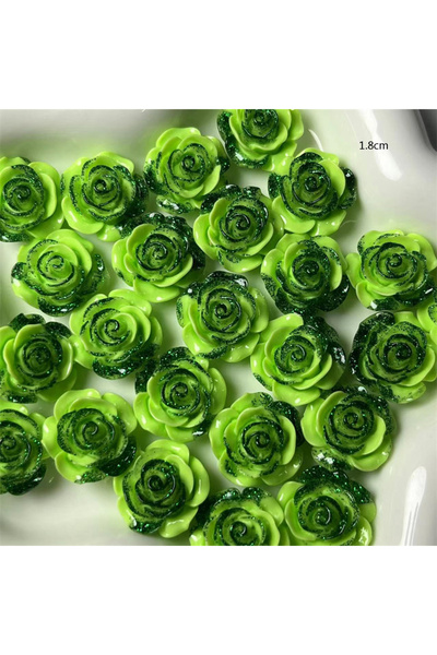 Choice اللون 7 10 قطع 18 مم زهرة الورد الراتنج الملحقات كابوشون أقراط مشبك شع...