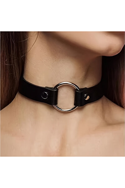 Choice قلادة جلدية على شكل طوق بتصميم بانك قوطي أنيق من ستايل 2 للحفلات والهالوين والكريسماس وعيد الميلاد الإبداعي