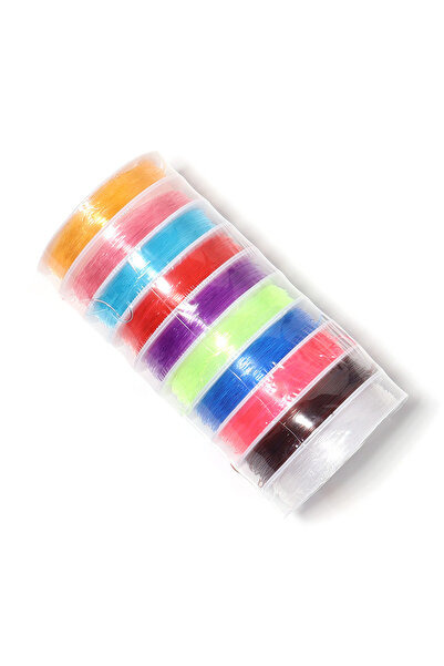 Choice7 10 لفات من خيوط خرز الحرف اليدوية الملونة بقطر 0.5 مم، 0.4/0.5/0.6/0....