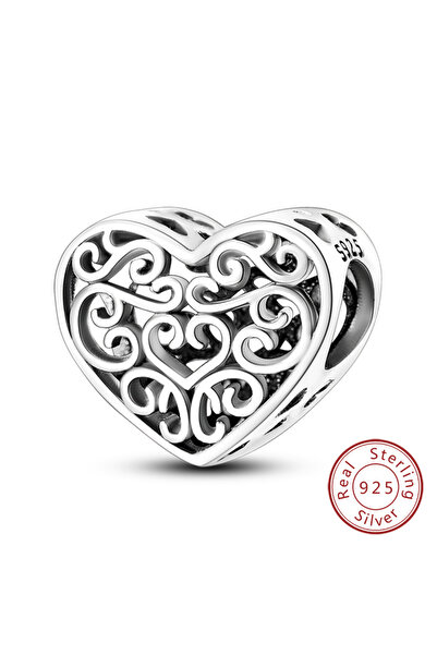 Choice KTC527 خرز سحر أصلي من الفضة الإسترلينية عيار 925 على شكل قلب حب مناسب...