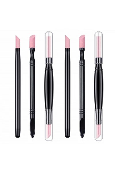 Choice مجموعة من 6 قطع - مبرد أظافر من حجر الخفاف ABC، أداة دفع أظافر، أعواد صنفرة، قلم تزيين الأظافر، مزيل بشرة الأظافر، أداة دفع