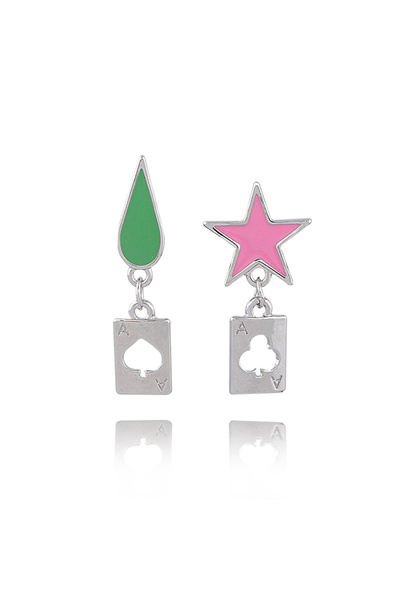 Choice E81-3 HUNTER x HUNTER Cosplay Hisoka Men Ear Clip Golden Heart Prop Ea...