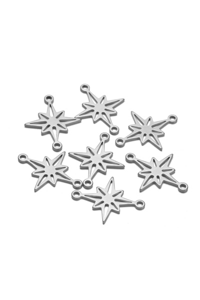 Choice 20 قطعة من الفولاذ المقاوم للصدأ موصلات نجمة سحرية لصنع الأقراط DIY إك...