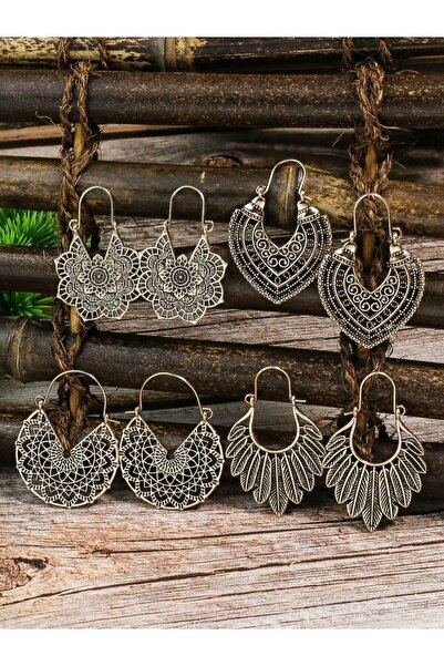 Choice 23072238 يمكن إقران الأقراط المتدلية المنحوتة ذات الطراز العرقي العتيق...