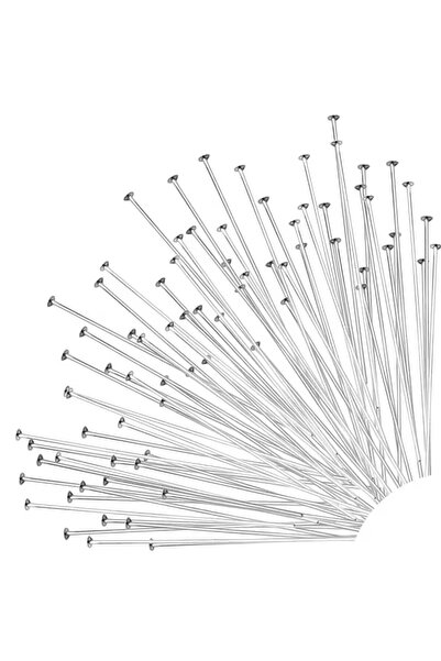 Choice 50 مم - 100 قطعة فضية 20/25/30/40/50 مم دبابيس رأس مسطحة من الفولاذ ال...