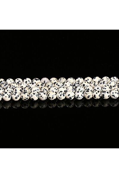 Choice1 90 قطعة تقريبًا من خرز جاسبر دالميشن الطبيعي، بأحجام 4 و6 و8 و10 ملم،...