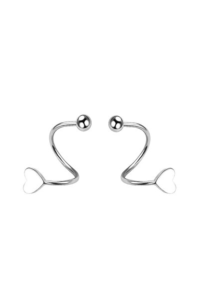 Choice خاتم شفة ملتوي حلزوني من الفولاذ المقاوم للصدأ مكون من قطعتين على شكل ...