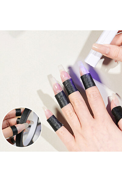 Choice شريط حماية أظافر الأصابع مقاس واحد 10 أمتار مضاد للأشعة فوق البنفسجية/LED، أدوات مانيكير قابلة للتنفس، ذاتية اللصق