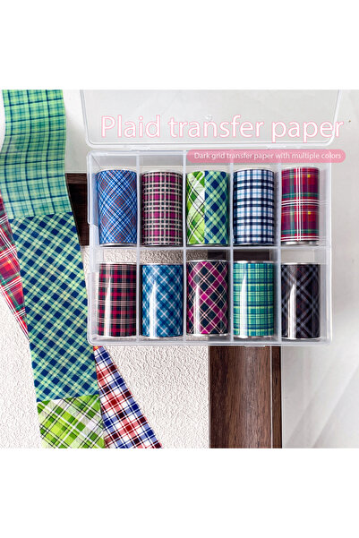 Choice Z1TZ316-02-xsh كانيو 10 لفات رقائق نقل الأظافر الفنية المربعة ملصقات أ...