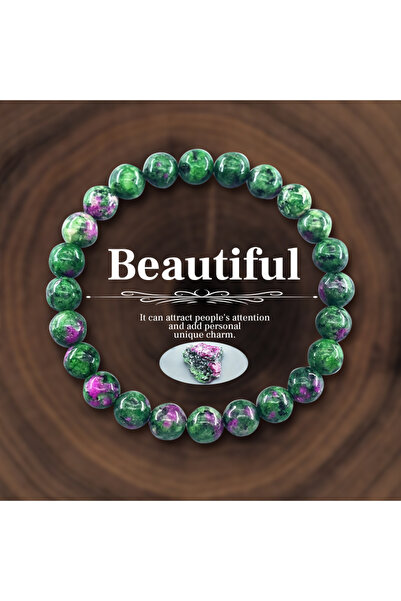 RINHOO FRIENDSHIP سوار من الخرز مرصّع بالخرز من الأحجار الطبيعية 8 مم، مناسب ...