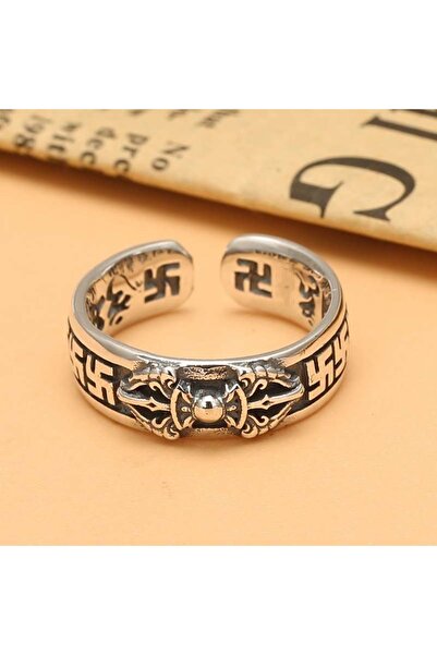 Choice خاتم S0041 عصري برمز رقمي هندسي قابل للتعديل للرجال والنساء مجوهرات را...