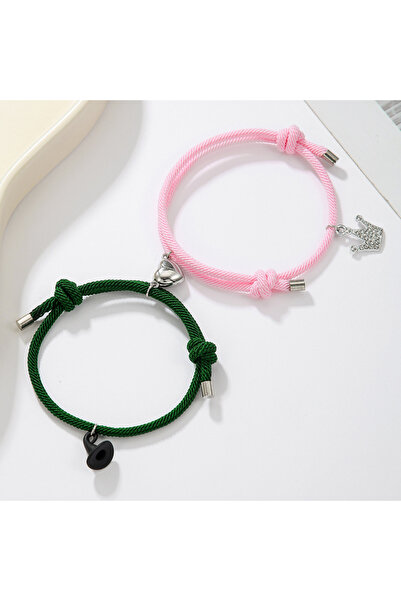 Choice 14034 أساور صداقة متطابقة من إلفابا غليندا - أساور متطابقة على شكل قبع...