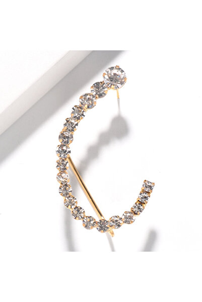 Choice أقراط أذن ذهبية يسارية إكسسوارات عالية الحس بسيطة هندسية معلقة على الأ...