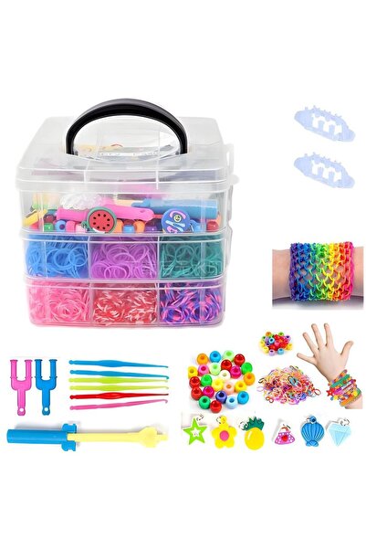Choice أربطة مطاطية صغيرة ثلاثية الطبقات، مجموعة أساور للأطفال يمكنك صنعها بن...