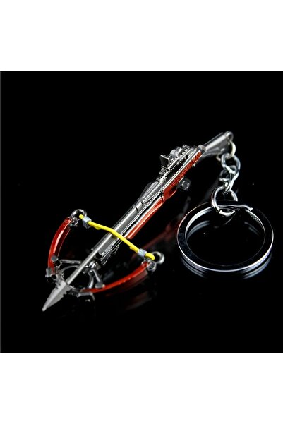 Choice black 1 mini crossbow keychain pendant, aluminum alloy weapon model, c...