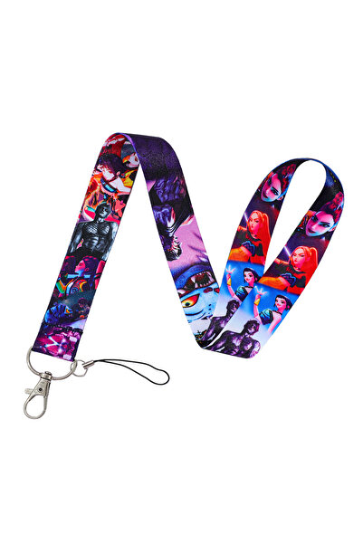 Miniso ZD0066 Anime Movie K-pop Demon Hunters‌ Charm Lanyard Keychain Kpop Fa...