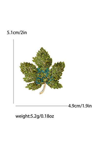 Choice دبابيس أوراق القيقب من حجر الراين من Green3334 للنساء، دبابيس أوراق ال...