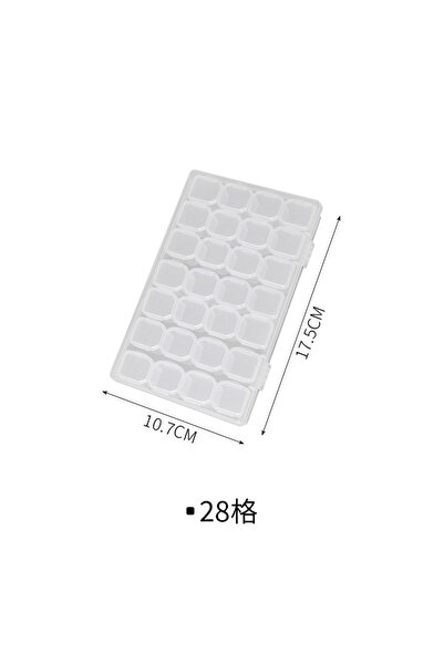 Choice صندوق مجوهرات شفاف محمول أبيض، علبة أقراط وقلادة، صندوق تخزين أقراط صغ...