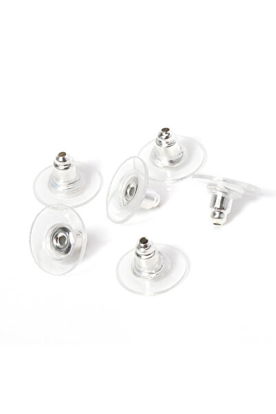 Choice سدادات أذن فضية من السيليكون مقاس 6 مم، 100 قطعة، سدادات أذن ذهبية الل...