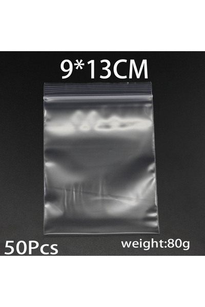 Choice 9x13 سم-50 قطعة 30-100 قطعة/الحزمة 4*6/5*7/6*8/7*10 سم أكياس بلاستيكية سميكة شفافة لتغليف المجوهرات بقفل