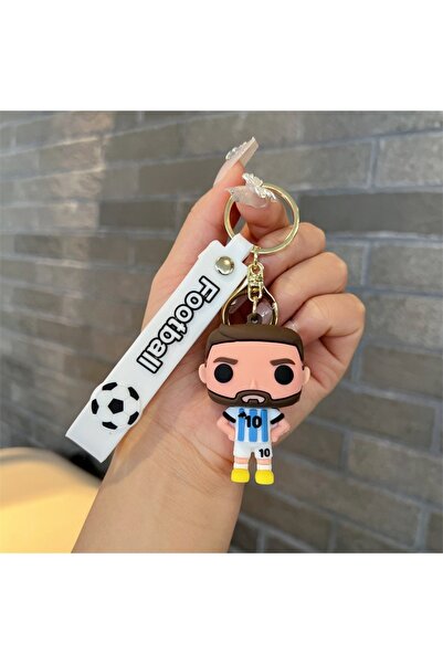 Choice 01 Football Messi Doll Key Chain Jersey Style Couple Schoolbags Pendan...