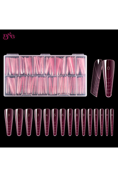 Choice وردي - 150 قطعة TP 150 قطعة/صندوق أشكال علوية لمانيكير فرنسي مزدوج الش...