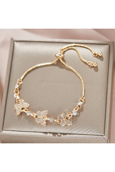 Choice YB4109-1 سوار عصري فاخر بسيط من الزركون على شكل فراشة للنساء متعدد الا...