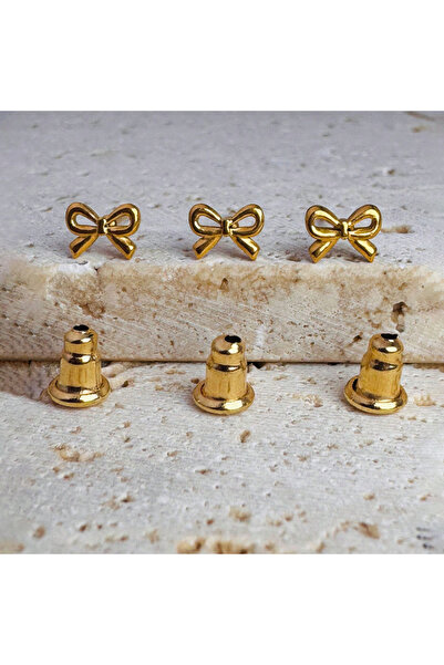 Choice Gold 3 Pcs/Set Gold Little Bow Studs Earring for Women, Hypoallergenic...