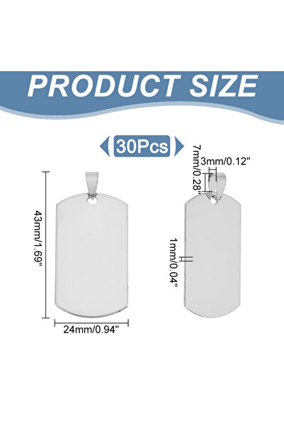 Choice 30 قطعة 02 حوالي 20 قطعة من المعلقات المستطيلة المقاومة للحساسية المصن...