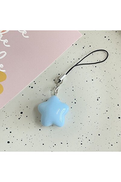 Choice Blue Kawaii Color Pentagram Resin Pendant Phone Lanyard Backpack Charm...