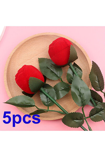 Choice 5 قطع 1/3/5 قطع صندوق خاتم على شكل وردة، يستخدم لصندوق تخزين المجوهرات...