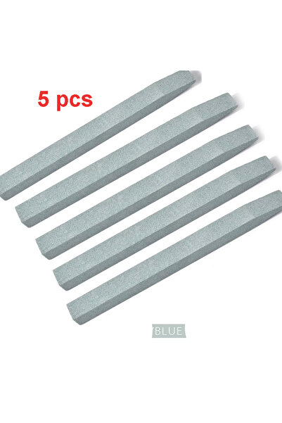 Choice 5 قطع من ملفات الأظافر الخزفية الحجرية العملية باللون الأزرق 1/3/5 لإز...