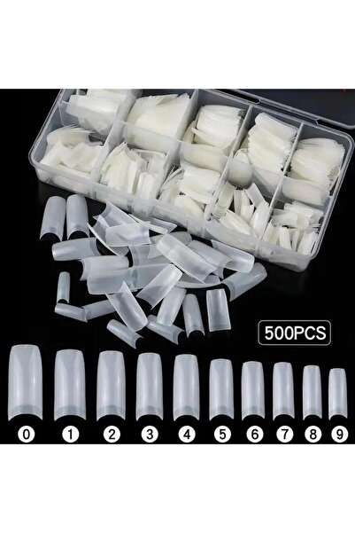 Choice ٥٠٠ قطعة من أطراف الأظافر الفرنسية الشفافة، أظافر صناعية نصفية قابلة ل...