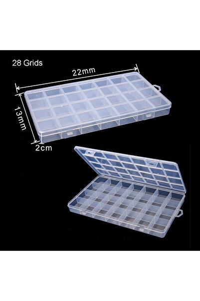 Choice 28 شبكة، قطعة واحدة، 1/5 قطعة، صندوق منظم بلاستيكي شفاف متعدد الوظائف ...