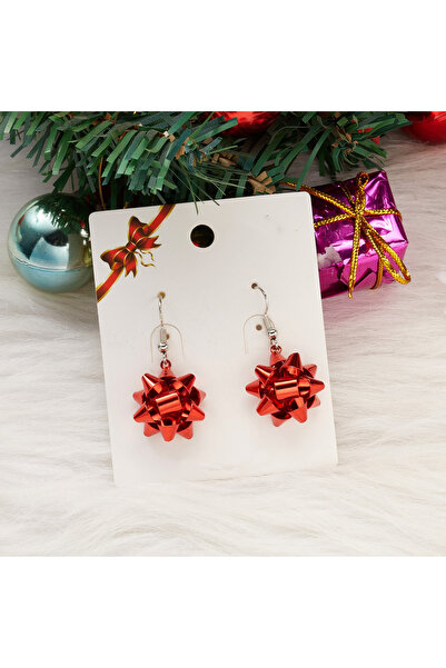Choice ZT7050-red Women's fashionable Christmas flower ball pendant earrings,...