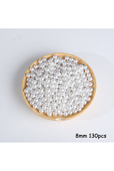 Choice style6 8mm 130pcs 3-20mm 10-1000pcs straight hole ABS تقليد اللؤلؤ الب...