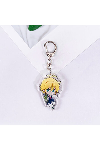 Miniso 5 cm 1 Anime Characters Seven Deadly Sins Acrylic Keychain Accessories Bag Charm Creative Backpack P
