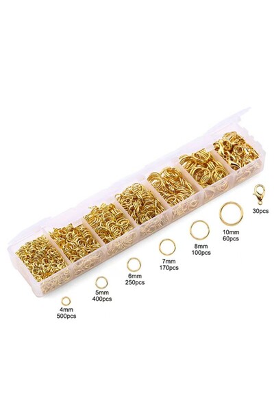 Choice حلقات القفز المفتوحة المصنوعة من سبائك الزنك الذهبي، مشابك جراد البحر ...