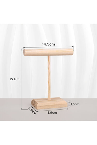 Choice 1591769-S 3 أحجام من الخشب الصلب لعرض المجوهرات وحامل للأساور والقلائد...