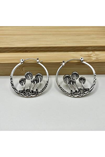 Choice أقراط دائرية على شكل فطر على الطراز البوهيمي D193-1 - مجوهرات فريدة من...