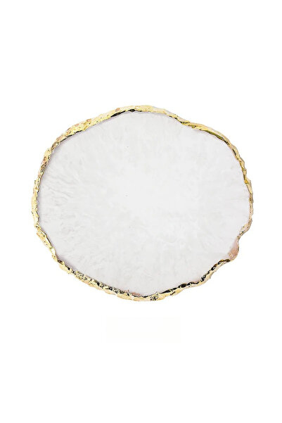 Choice5 Round White Natural Resin Stone Luxury Nail Art Palette Mix Color Dra...