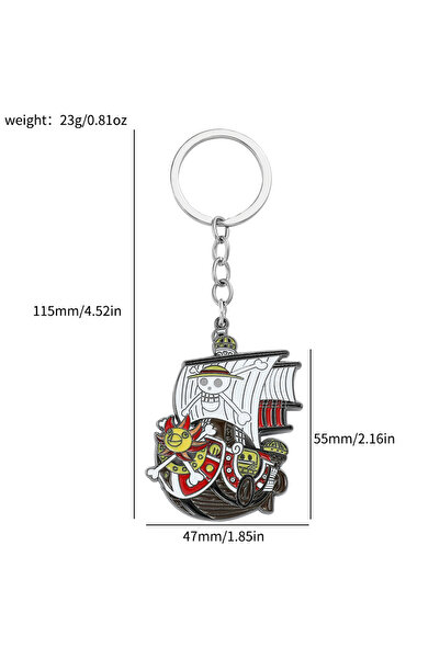 Miniso سلسلة مفاتيح أنمي KC0209، قلادة قرصان مونكي دي لوفي، سلسلة مفاتيح لحقي...