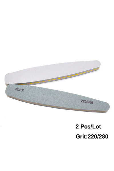 Choice 2 قطعة خضراء 2/3/5 قطع مجموعة إسفنجة أظافر ومبرد أظافر بحبيبات 220/280 وإسفنجة ورق صنفرة مزدوجة الجوانب