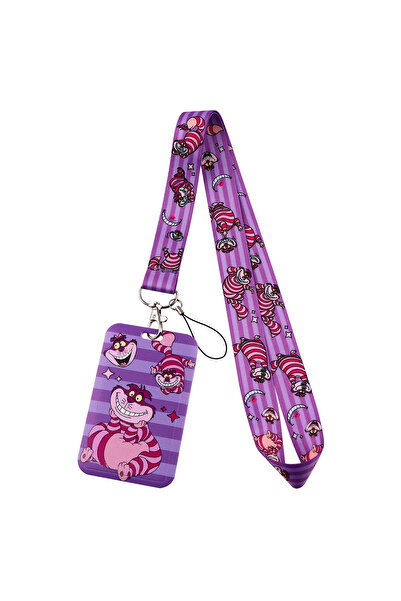 Choice 3 حبال تعليق مفاتيح أليس في بلاد العجائب، سلسلة، غطاء بطاقة هوية، تعلي...