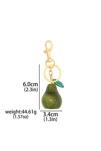 Choice1 BG00016-03 Creative Pear Shaped Keychain Fruit Themed Bag Charm Penda...