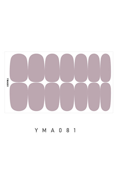 Choice YMA081 14 أظافر بلون واحد ملصقات أظافر بسيطة مقاومة للماء ثابتة وليس م...