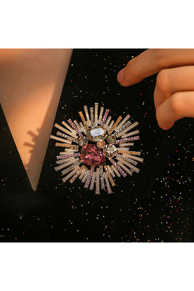 Choice ZT4859-قطعة واحدة من بروش نسائي بتصميم قطرات الماء على شكل أجواء أوروب...