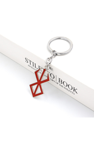 Choice سلسلة مفاتيح لعبة يابانية أنمي سلاسل مفاتيح مطلية بالمينا الأحمر رمز بهيليت زيت بالتنقيط المعلقات سبيكة حلقات مفاتيح Ne