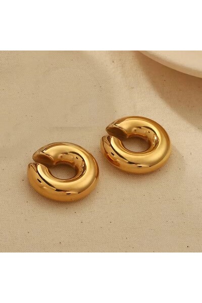 Choice 22409-1 Punk Vintage Chunky Geometric Round Ear Cuff Stainless Steel M...